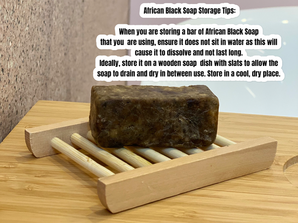 African Black Soap storage