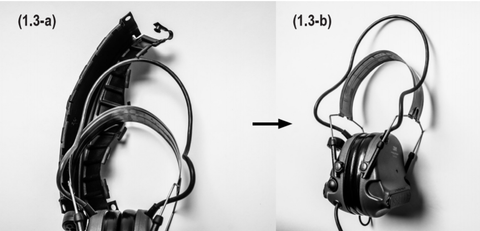 Rubberen jas uit de headset verwijderen