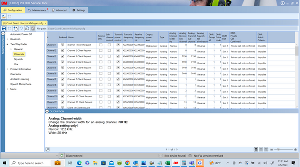 3M PELTOR Service Tool Example