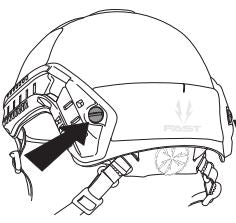 Tighten back screws of fast helmet