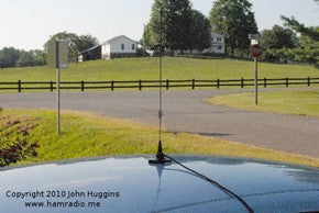 NMO antenna sitting on top of car