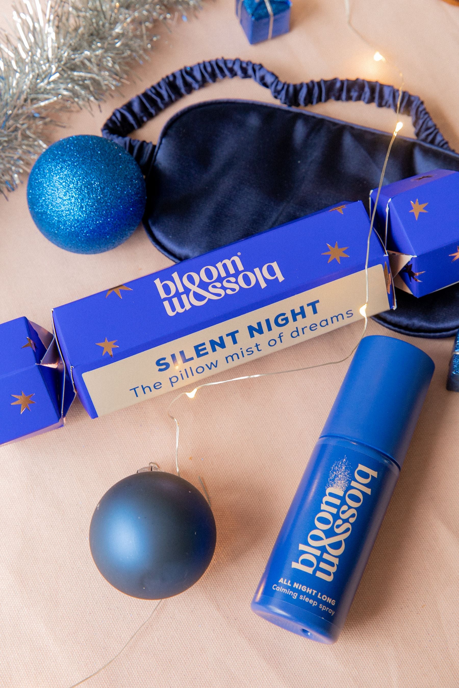 Christmas wellness cracker with Pillow Spray to help sleep.