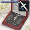 Laden Sie das Bild in den Galerie-Viewer, To My Dad - Thank You - Personalized Cross Necklace - Jewelry - Gigi&#39;s Moments