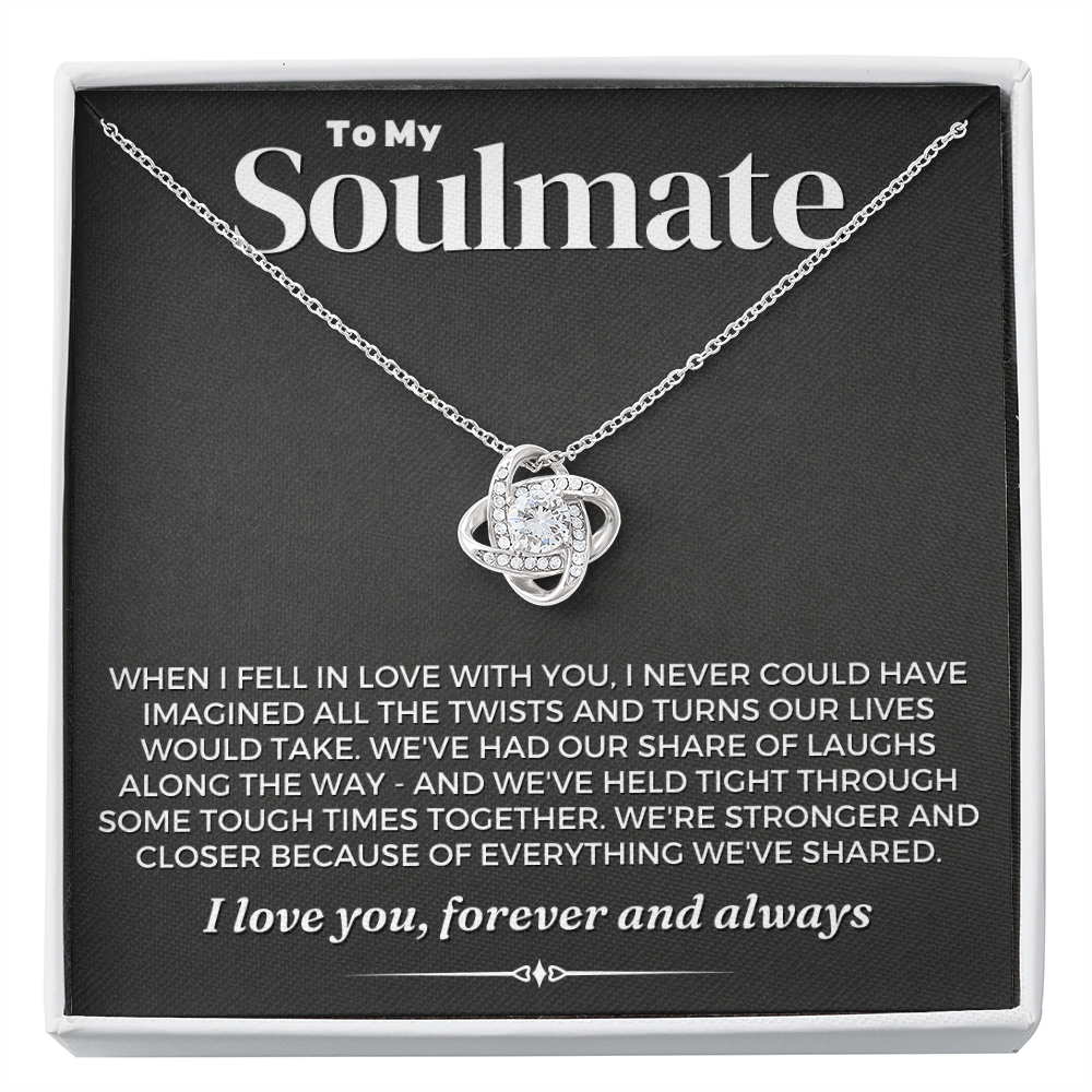 To My Soulmate - When I Fell - Love Knot Necklace - Jewelry - Gigi's Moments