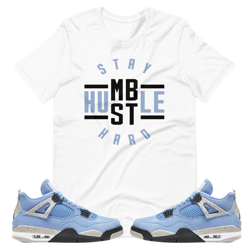 jordan 4 university blue shirts