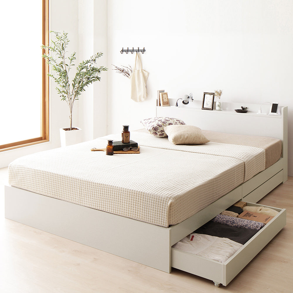 シンプルなデザインのベッドのイメージ