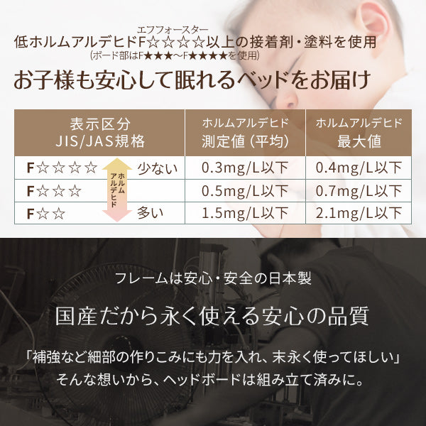 「日本製照明付きフロアベッド 『TONARINE』トナリネ」の人気の理由④