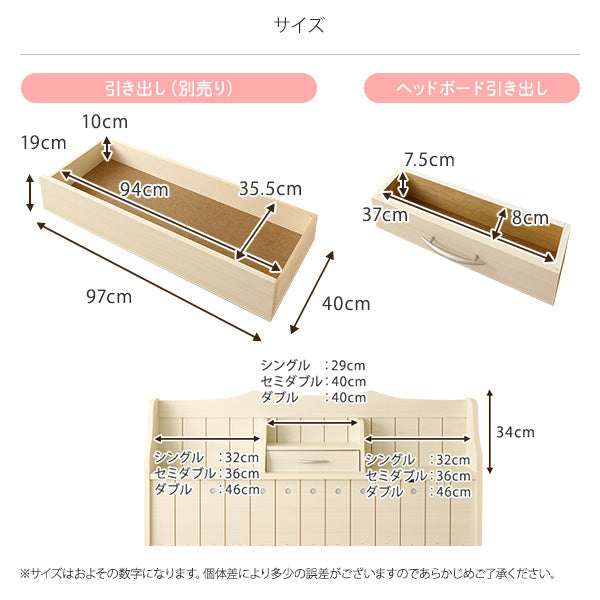「日本製 カントリー調 棚付きベッド 『エトワール』」の人気の理由④