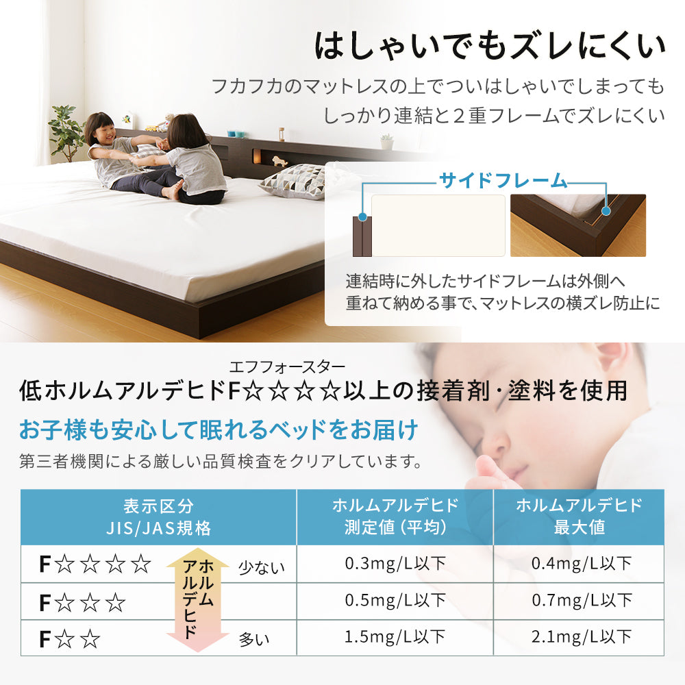 お子様も安心して眠れるベッドをお届け