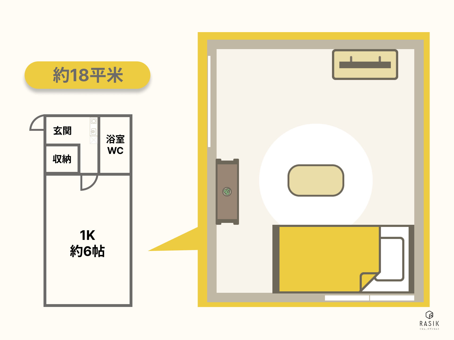 11畳（約18平米）の部屋