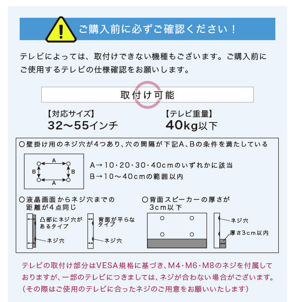 ご購入前の注意事項