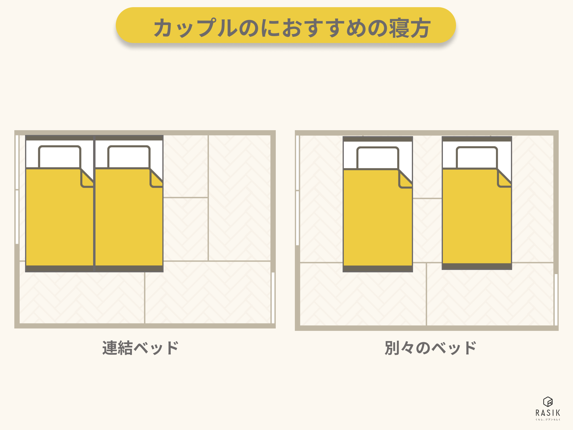 カップルのにおすすめの寝方