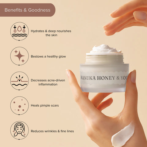 Manuka Honey and Yoghurt Moisturizer for Face