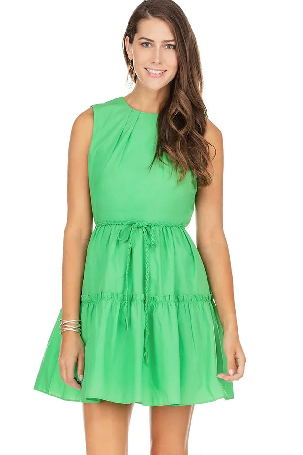 Jade Melody Tam Braided Belt Dress in Green – Poppy's of Atlanta