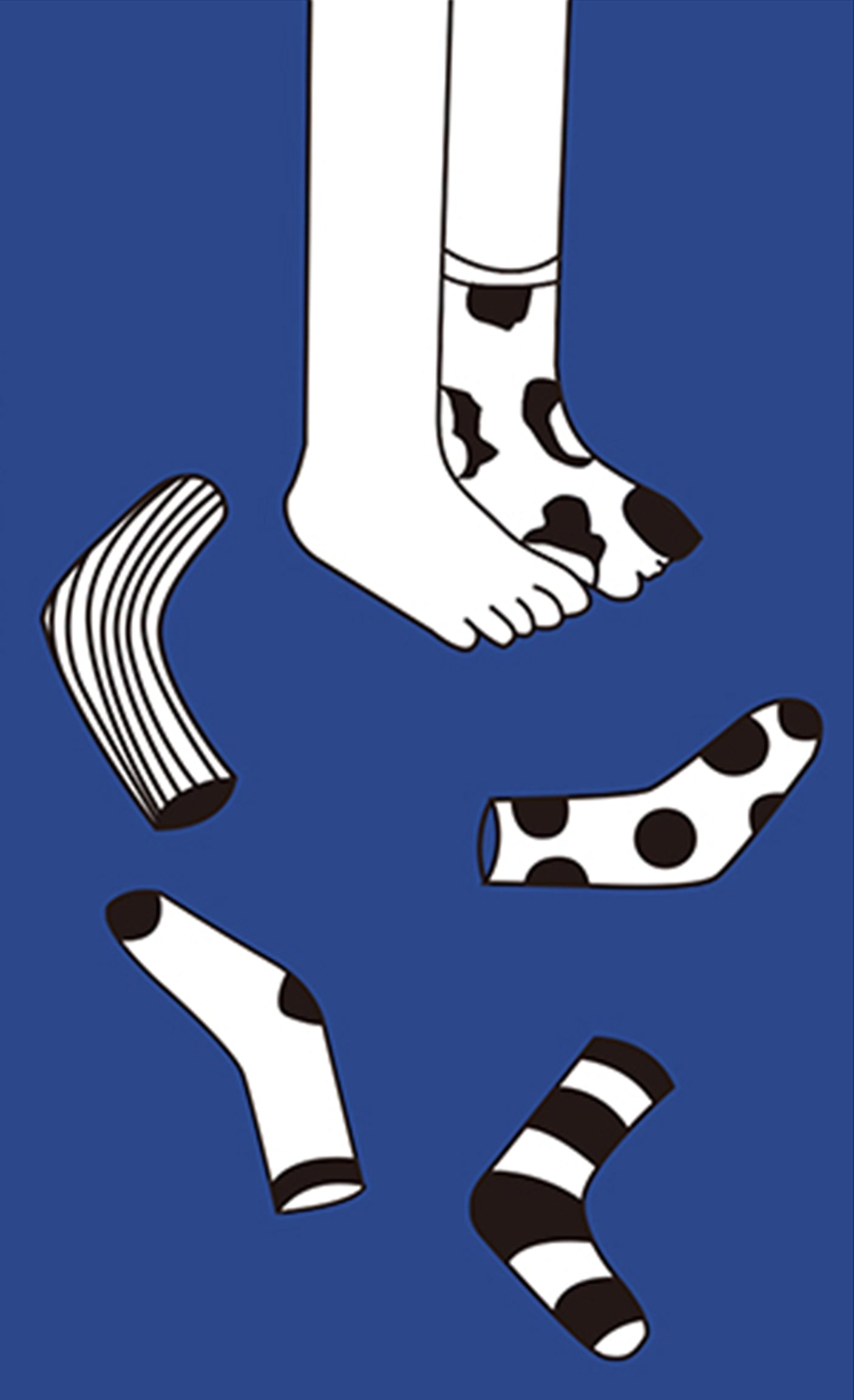 Eyes mid-calf sock in 3 colours