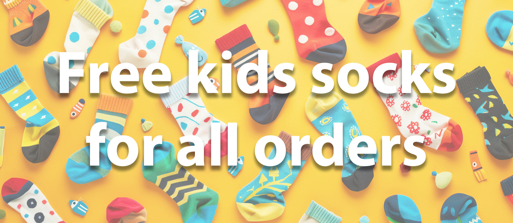Free kids socks for all orders