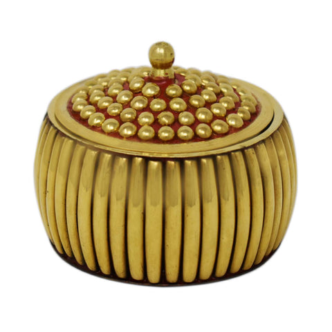 Brass kum kum box for gift