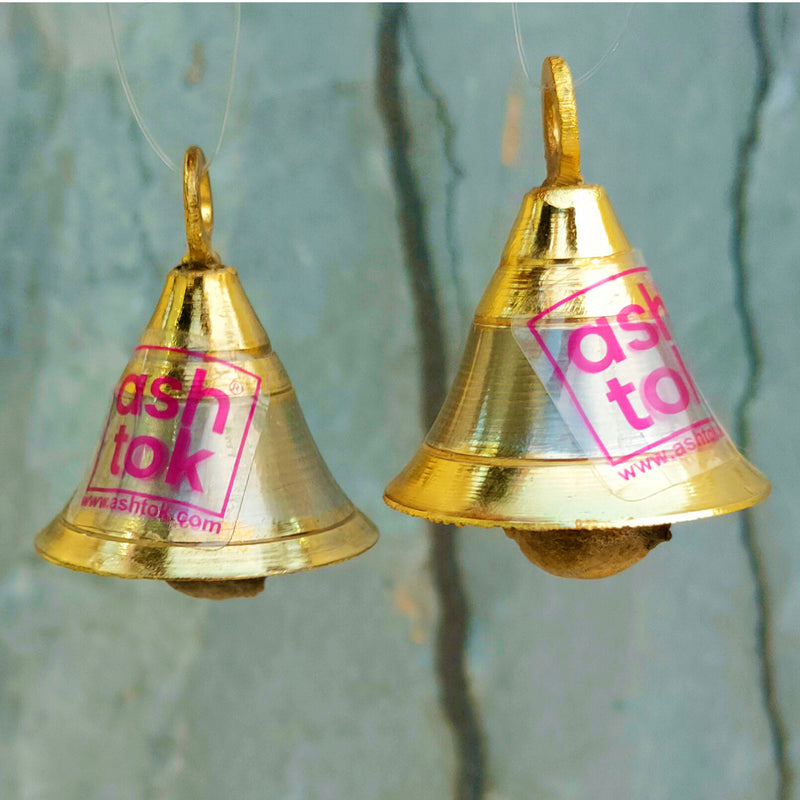 Pure Brass Bell, Antique Hand Bell  Brass Hand Bell, Pooja Bell, Ghan –  Nutristar