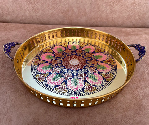 meenakari serving tray gift item