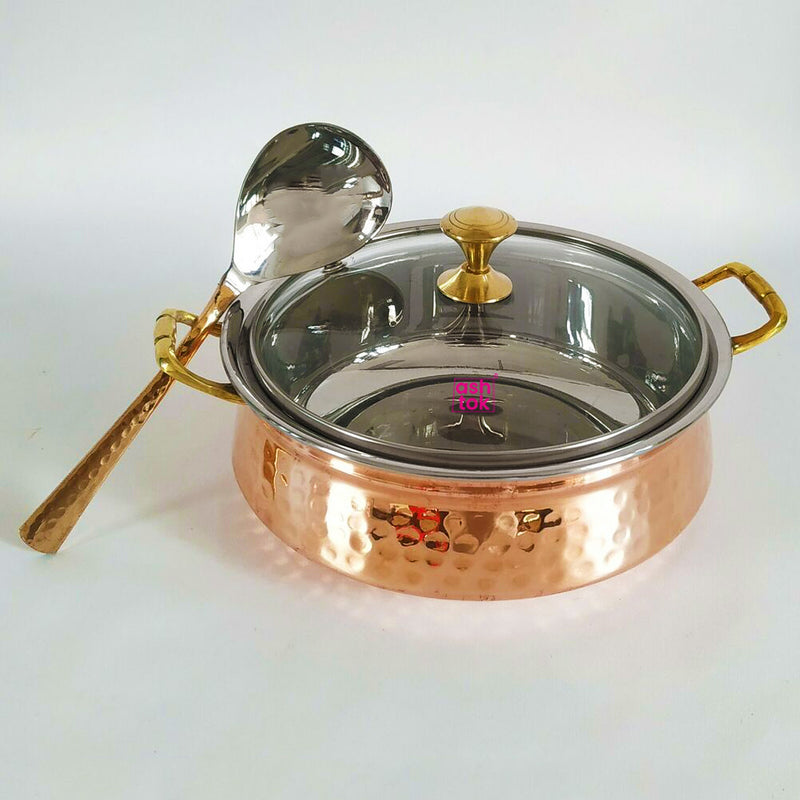 Coppre - Kitli This charming brass teapot called kitli in Marathi is ideal  for preparing and serving hot Masala chai. It can also be used as a lovely  vase for your tabletop.