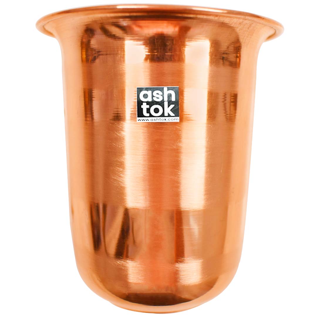 Takshila Gems Copper Glass (Tambe ka Glass) 200ml, Copper Tumbler