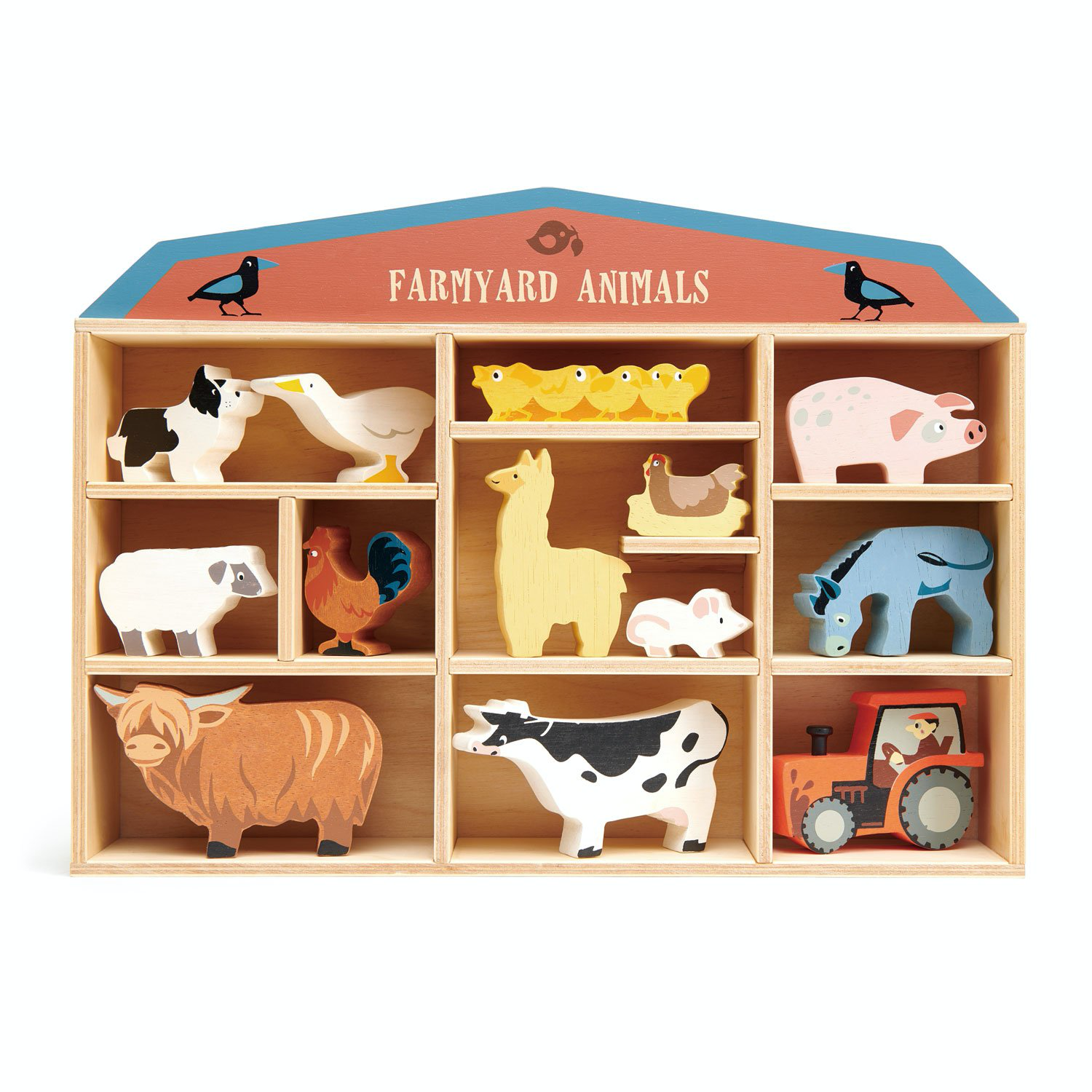 wooden toy farmyard