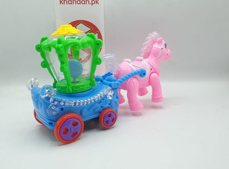 Musical Horse Drive Carriage Toy