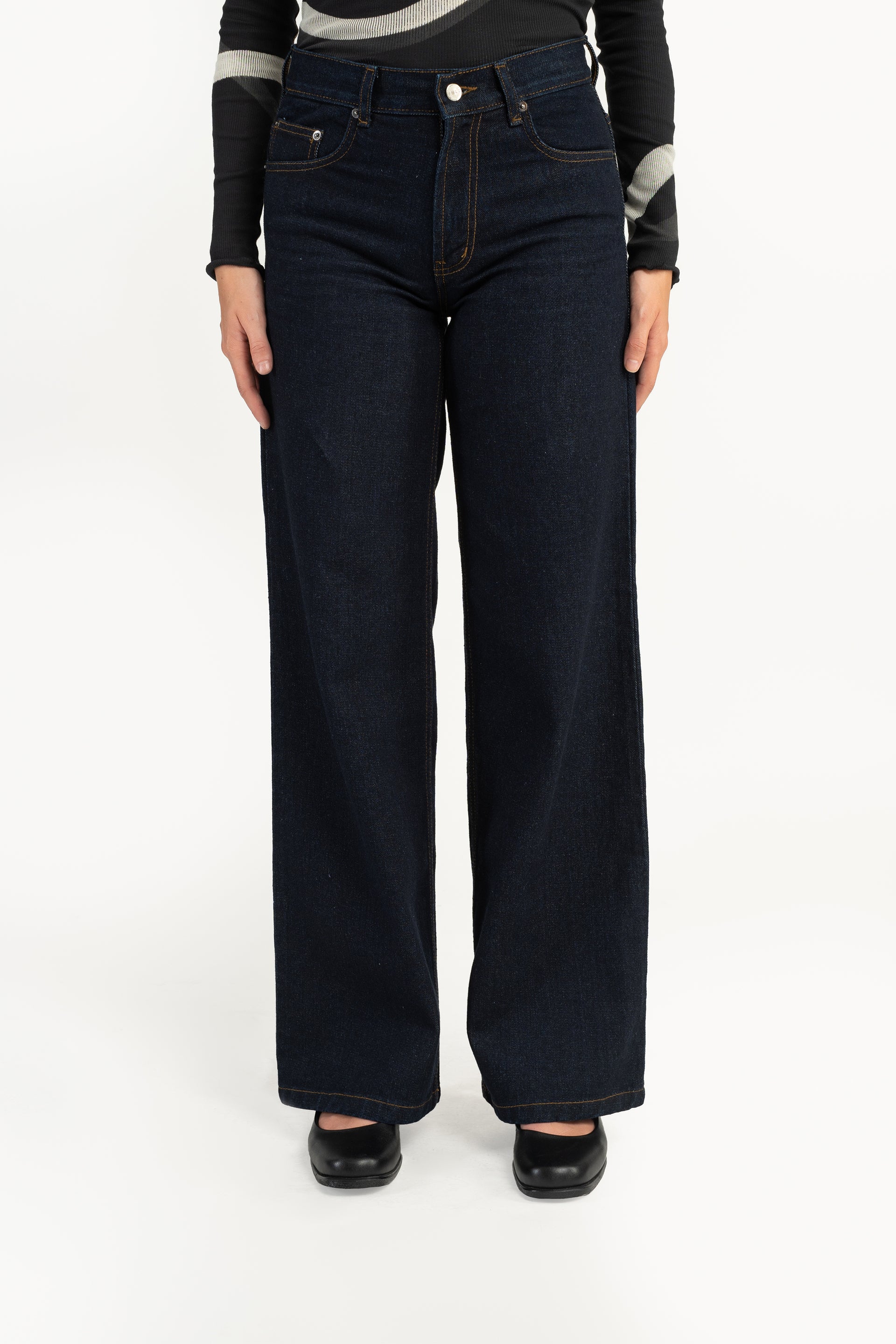 Indigo Wide Leg Denim Jean - SUKU Home