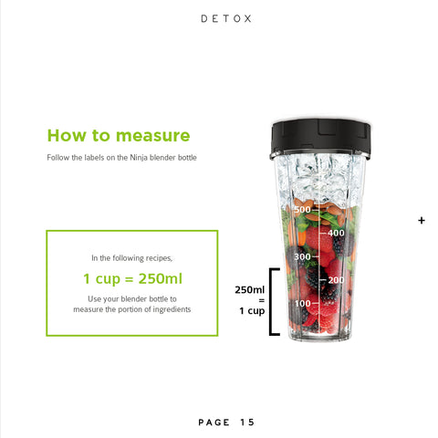 How to measure Ninja Blender Bottle