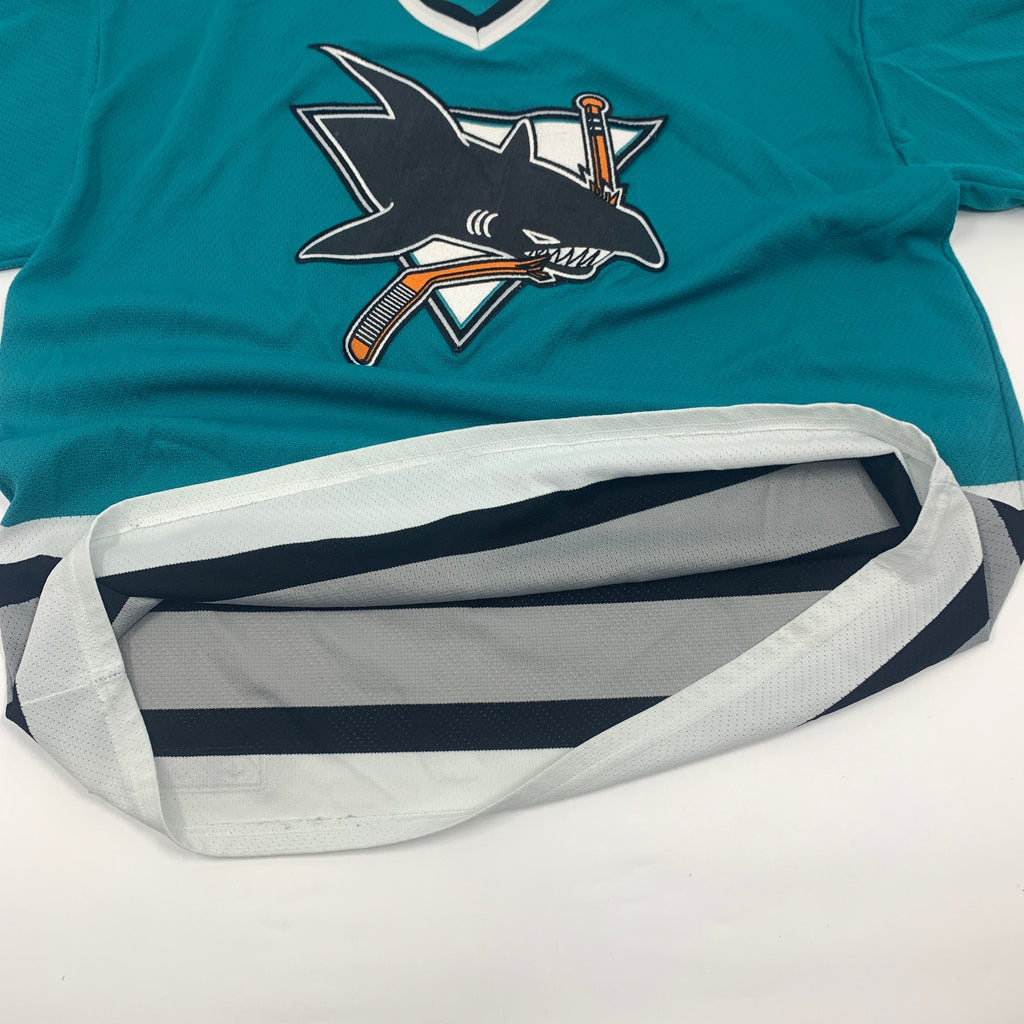 San Jose Sharks Jersey With CCM patch, logo patch, and size tag