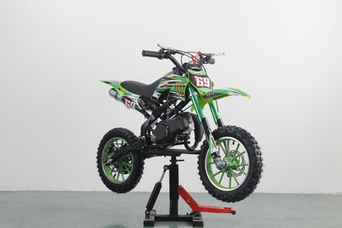 Green KXD01 mini dirt bike 49cc