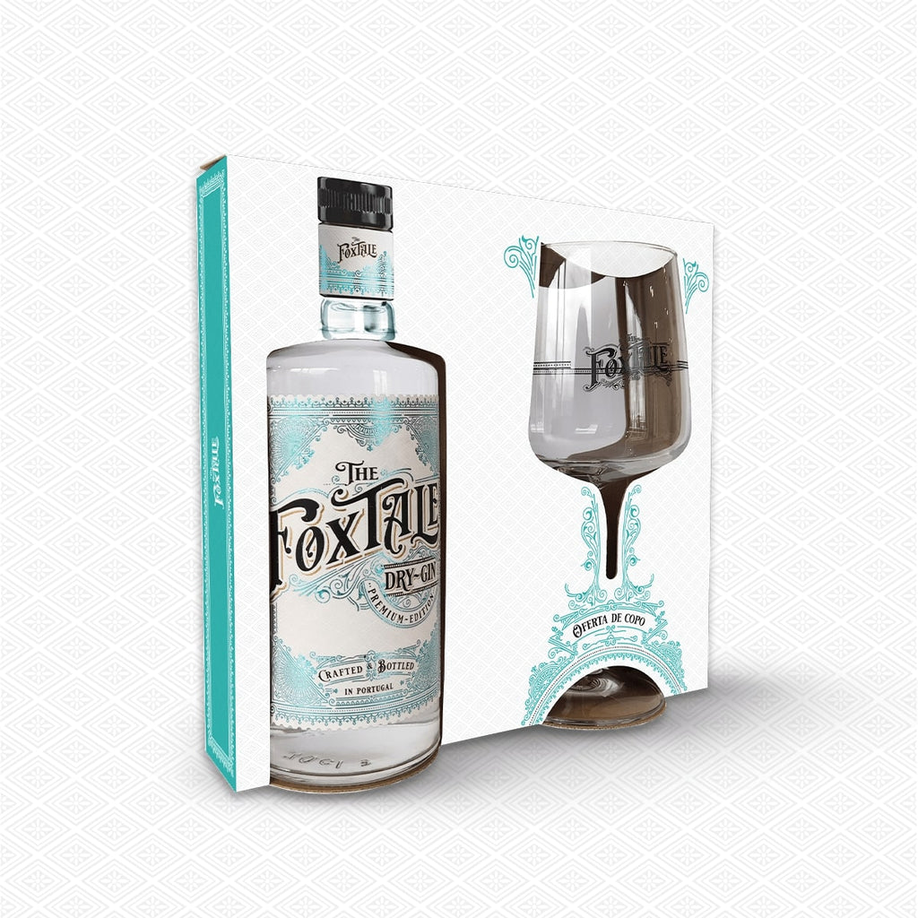 Box The Foxtale Gin com copo