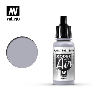 Model Air: Silver RLM01 (Metallic) Model Air Paint Vallejo 