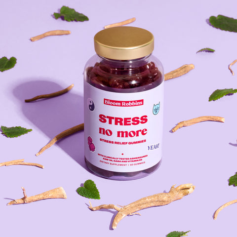 stress no more, bloom robbins, gummies