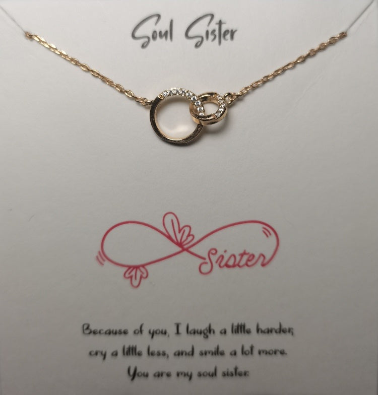 'Soul Sister' Carded Necklace