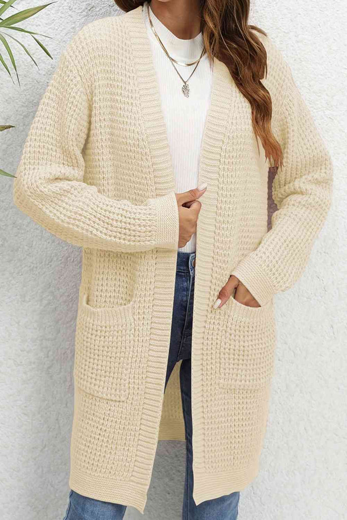 Open Front Long Cardigan with Pockets – Bartlett & Bosc