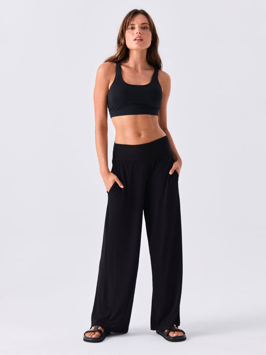 Nomad Relax Pant Extra Long - Black – Dharma Bums Yoga and Activewear