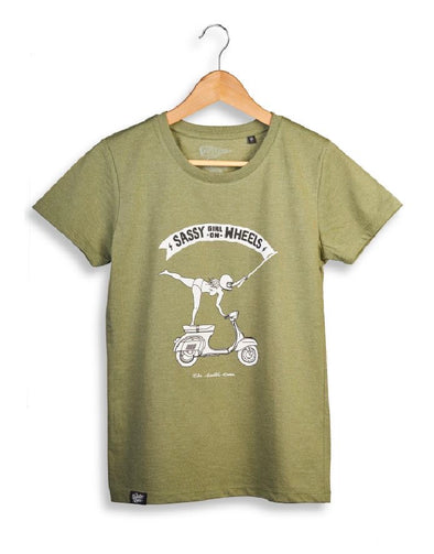 T-Shirt Vespa “Woman on wheels” woman