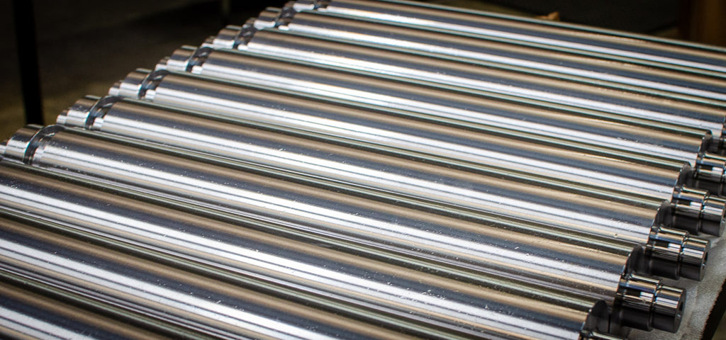 Numerous rollers with preventative wear coating