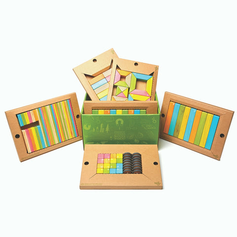 Tegu Magnetic Wooden Blocks Classroom Kit