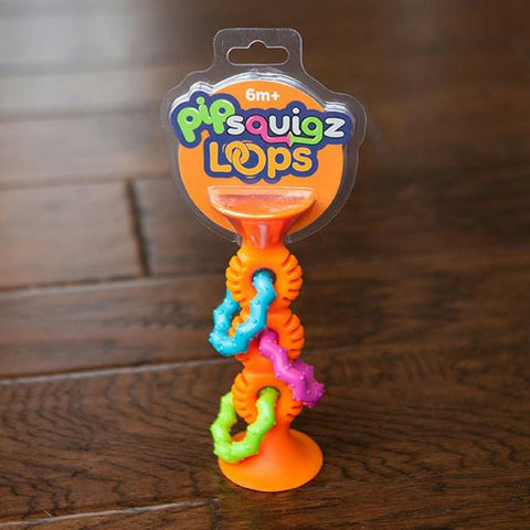 Fat Brain Toys pipSquigz Loops Orange | Baby Toys | KidzInc Australia | Online Educational Toys