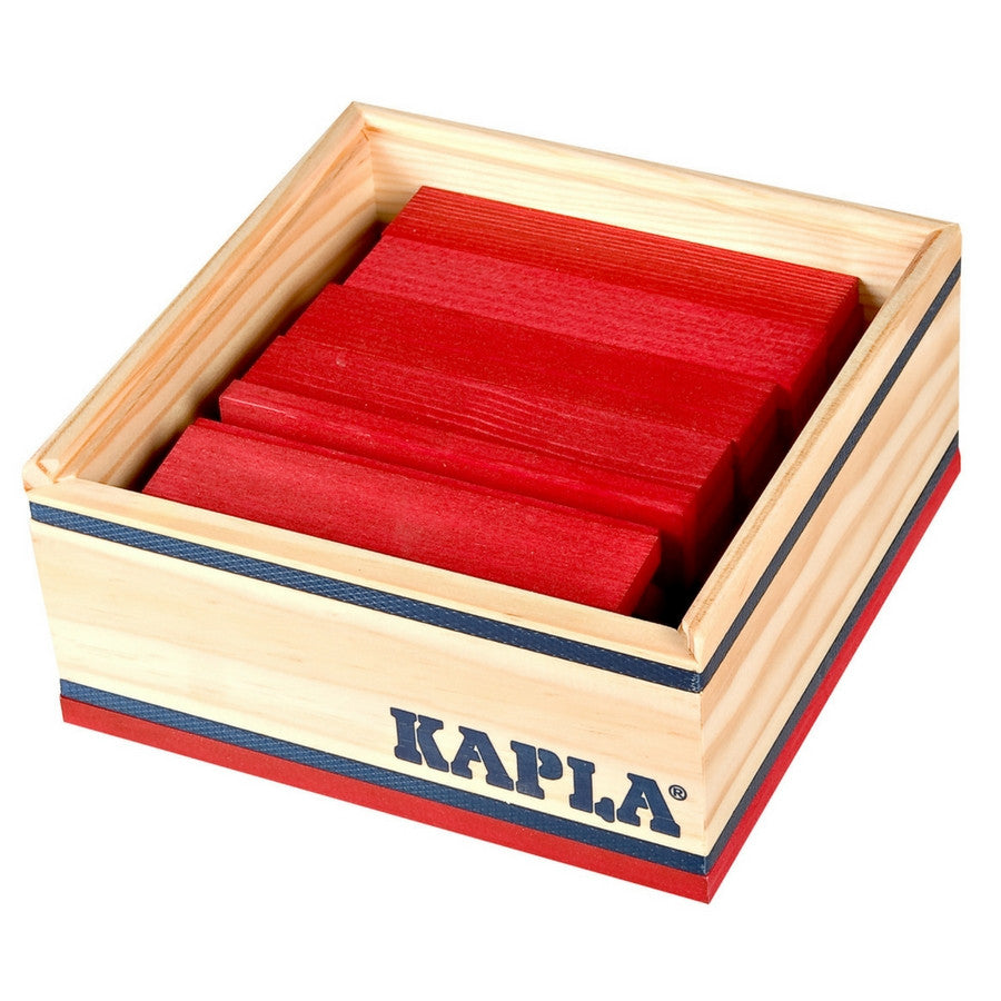 Kapla Colour Square 40 Piece Wooden Block Set | KidzInc Australia