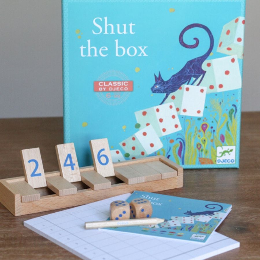 shut the box wooden game