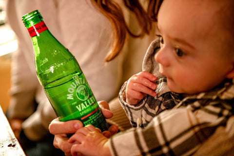 baby drinking water