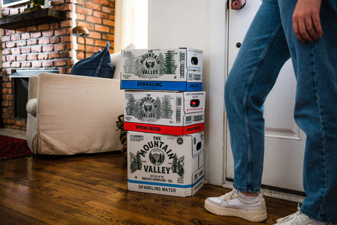 Sparkling water home delivery boxes