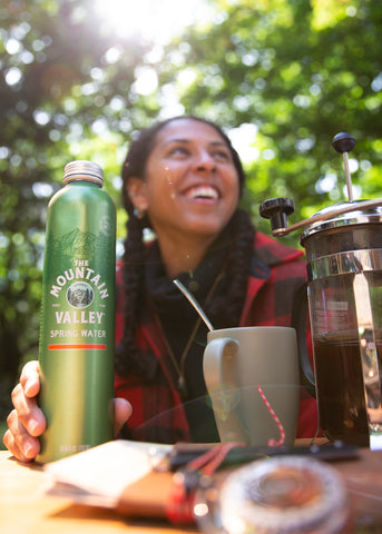 Coffee with Mountain Valley Spring Water