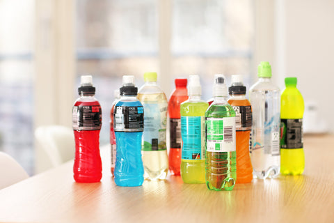 Variety of sports drinks