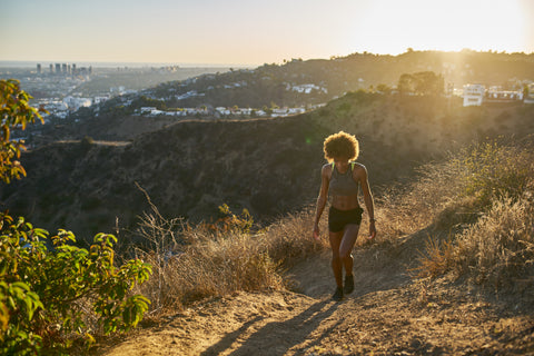 Woman hiking in Los Angeles