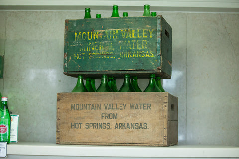 Mountain Valley Spring Water historical bottles