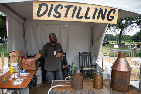 Distilling demonstration at Smithsonian Folklife Festival